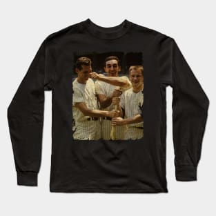 Phil Linz, Joe Pepitone, and Jim Bouton in New York Yankees Long Sleeve T-Shirt
